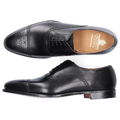 Shop Crockett & Jones Business Shoes Derby Malton In Black