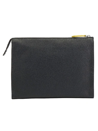 Shop Fendi Pouch In Nero/sunflower/pall.