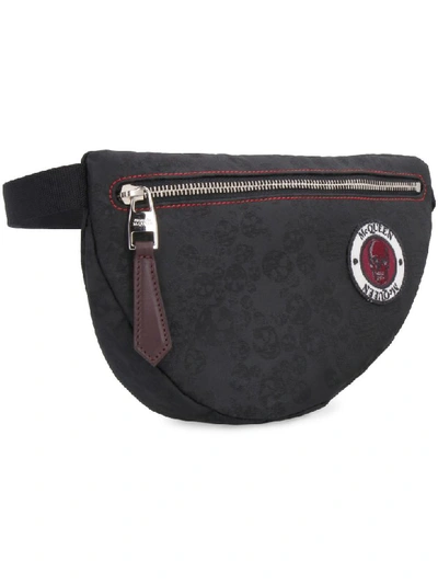 Shop Alexander Mcqueen Techno Fabric Belt Bag In Black