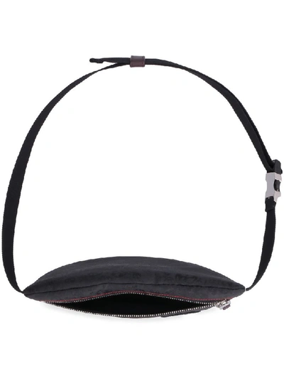 Shop Alexander Mcqueen Techno Fabric Belt Bag In Black