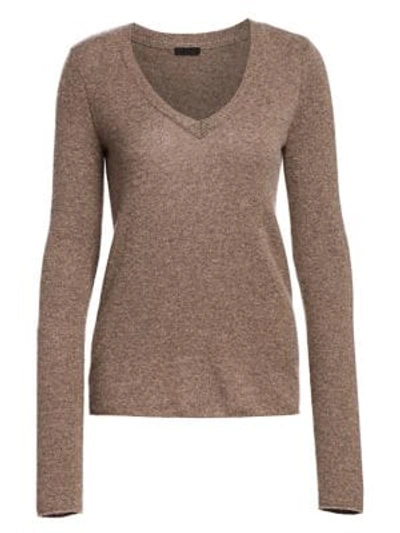 Shop Atm Anthony Thomas Melillo Women's Cashmere V-neck Sweater In Truffle