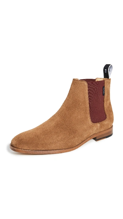 Shop Ps By Paul Smith Gerald Chelsea Boots In Tan