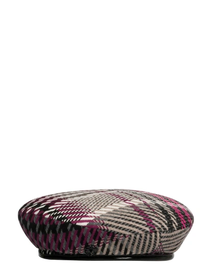 Shop Maison Michel Hat In Multicolour