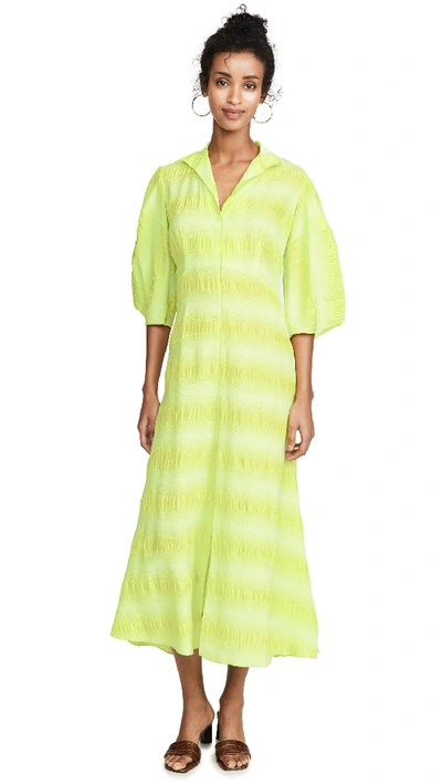 Shop Rachel Comey Amplus Dress In Neon Yellow