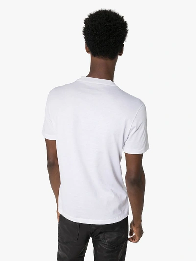 Shop Versace Speed Crystal Logo T-shirt In White
