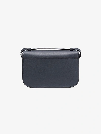 Shop Jw Anderson Grey Nano Key Leather Crossbody Bag