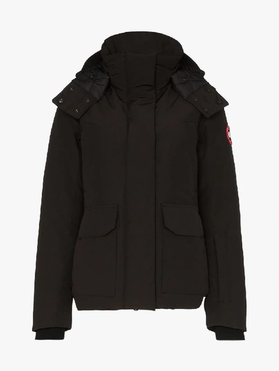 Shop Canada Goose Blakely Hooded Parka In Black