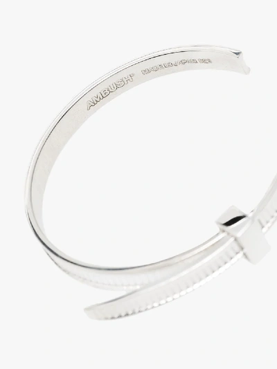 Shop Ambush Silver Tone Cable Tie Hoop Earrings