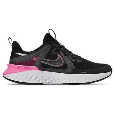 Shop Nike Women's Legend React 2 Running Shoes In Black