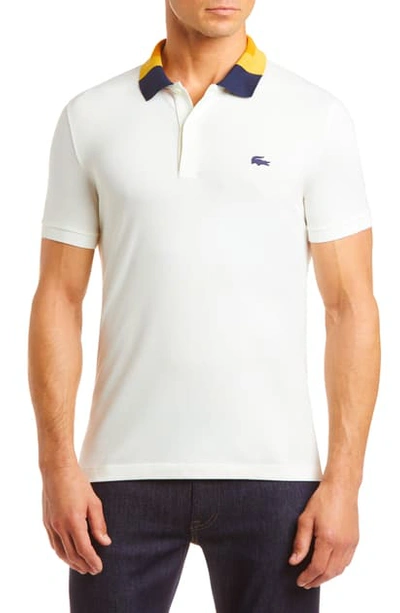 Lacoste Slim Fit Colorblock Stretch Pique Polo In Navy Blue ModeSens