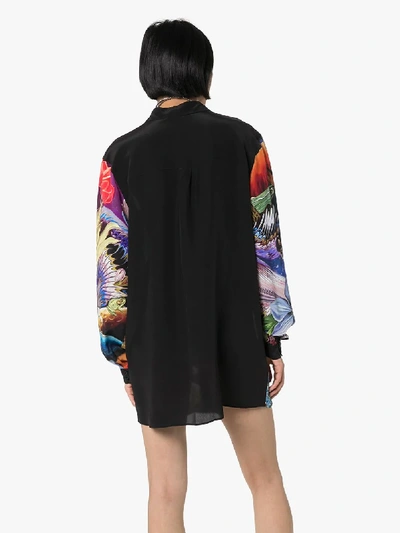 Shop Mary Katrantzou Goya Printed Silk Mini Dress In 017 Multicoloured