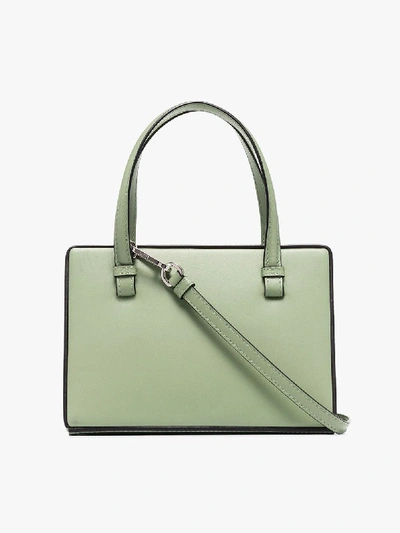 Shop Loewe Small Postal Box Tote In Green