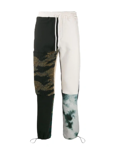 Shop Buscemi Panelled Track Trousers In Neutrals