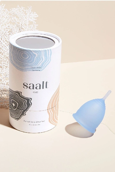 Shop Saalt Menstrual Cup Regular In Ocean Blue