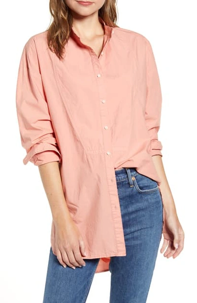 Shop Alex Mill Tunic Shirt In Coral