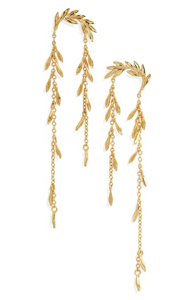 Shop Gorjana Willow Drop Earrings In Gold