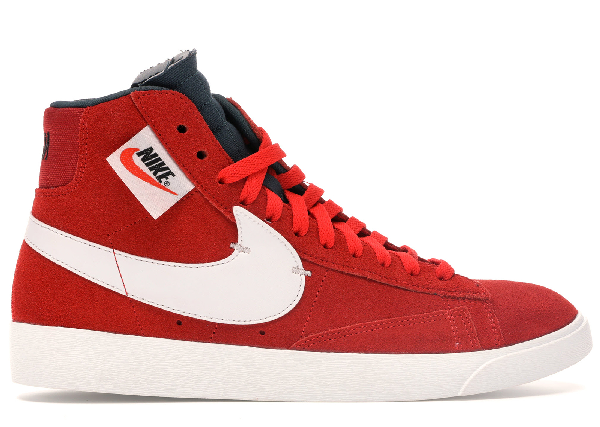 nike blazer red and white
