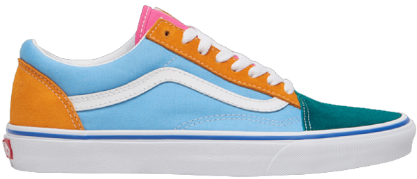 color block vans old skool