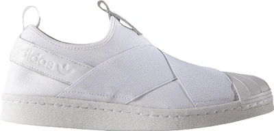 Pre-owned Adidas Originals Adidas Superstar Slip-on White (women's) In Footwear White/footwear White/core Black