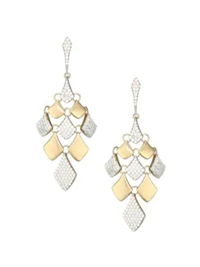 Shop Adriana Orsini Zena Two-tone Kite Drop Earrings In Gold