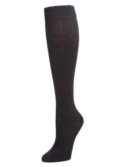 Shop Natori Women's Knee-high Socks In Black