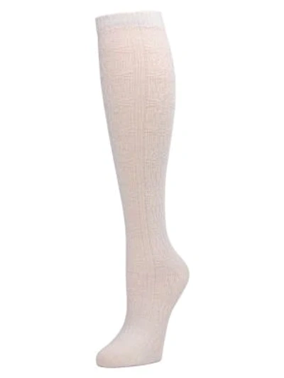 Shop Natori Women's Knee-high Socks In Winter White