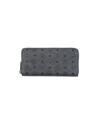 Shop Mcm Wallet In Lead