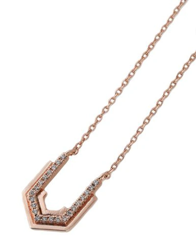 Shop Astrid & Miyu Necklaces In Copper