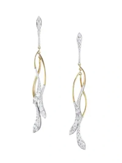 Shop Adriana Orsini Devona 18k Yellow Goldplated Sterling Silver & Cubic Zirconia Drop Earrings