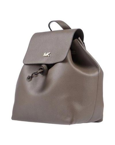 Shop Michael Michael Kors Backpack & Fanny Pack In Dove Grey