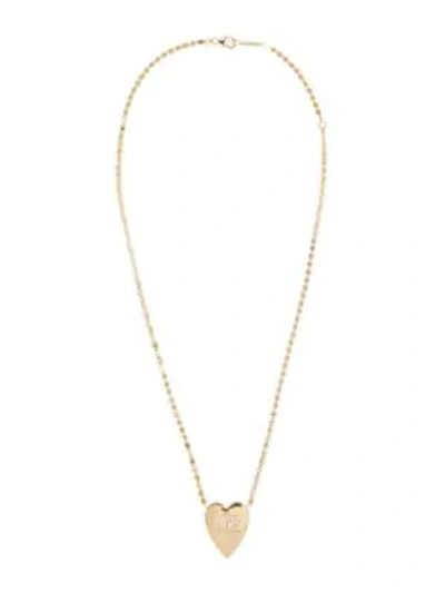 Shop Lana Jewelry 14k Gold & Diamond Love Heart Pendant Necklace In Yellow