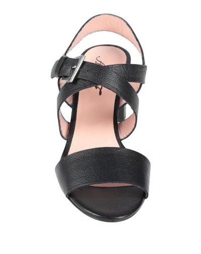 Shop Anna F. Sandals In Black