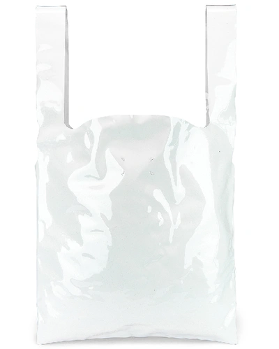Shop Maison Margiela Tote Bag In White & Black