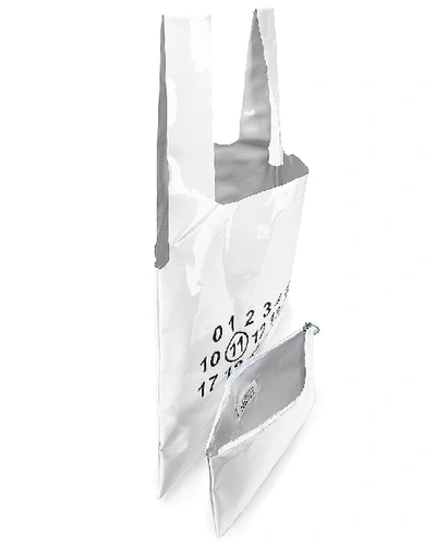 Shop Maison Margiela Tote Bag In White & Black