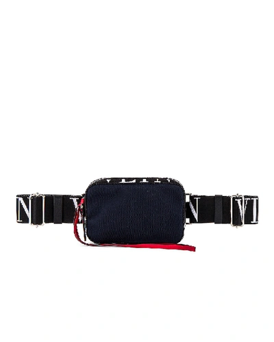 Shop Valentino Crossbody Bag In Blue In Marine & White & Black