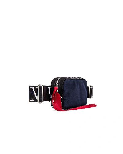 Shop Valentino Crossbody Bag In Blue In Marine & White & Black