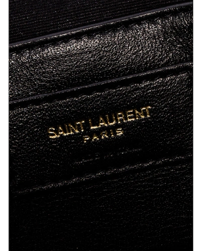 Saint Laurent Sac Coeur Bag in Platino & Black