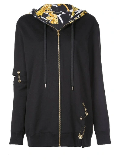 Shop Versace Medusa Safety Pin Hoodie