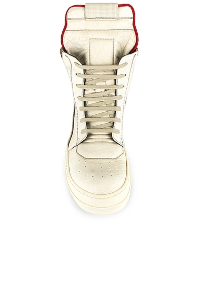 Shop Rick Owens Geobasket Sneaker In Off White