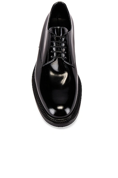 Shop Saint Laurent Army Derbies In Black