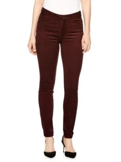 Shop Paige Jeans Hoxton Ultra-skinny Corduroy Pants In Dark Currant