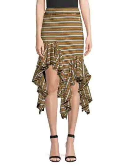 Shop Romance Was Born Practical Magic Frill Skirt In Brown Multi