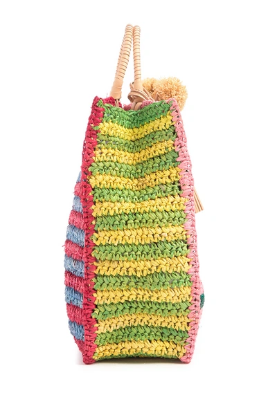Shop Loeffler Randall Straw Tote Bag In Rainbow