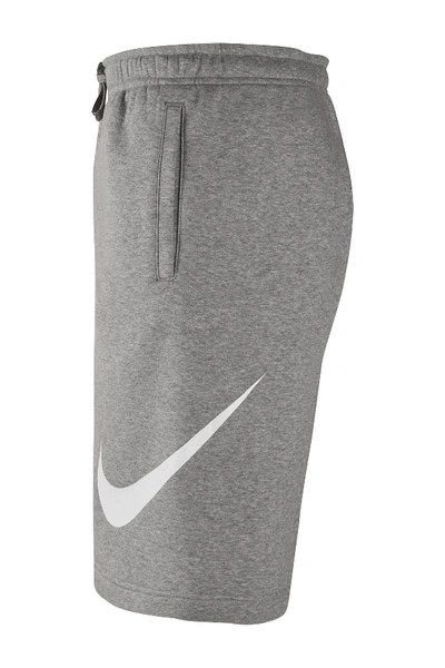 Shop Nike Club Fleece Sweatshorts In D Gr H/white