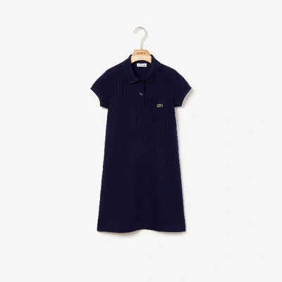 Lacoste Kids' Cotton Polo Dress - 3 Years In Blue