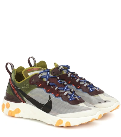 Shop Nike React Element 55 Sneakers In Green