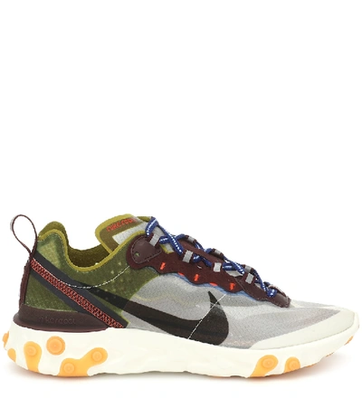 Shop Nike React Element 55 Sneakers In Green