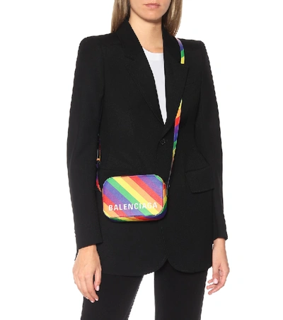 Shop Balenciaga Ville Xs Leather Shoulder Bag In Multicoloured