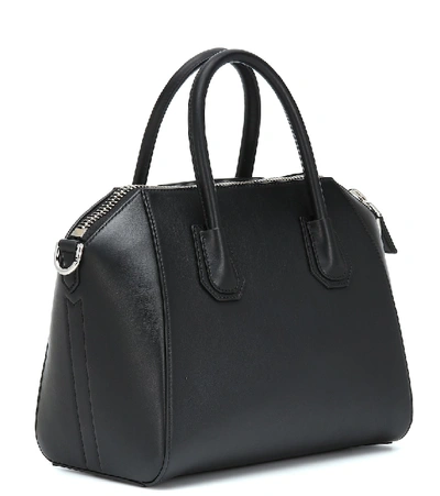 Shop Givenchy Antigona Small Leather Tote In Black