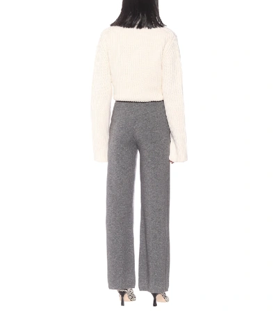 Shop Joseph Wool And Cashmere Pants In Grey